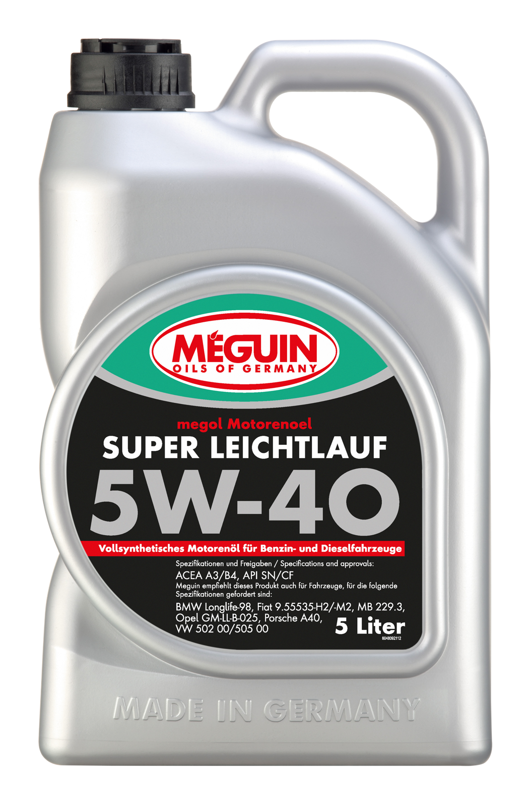 Моторна олива MEGUIN megol Super Leichtlauf 5W-40 (vollsynth.), 5 л