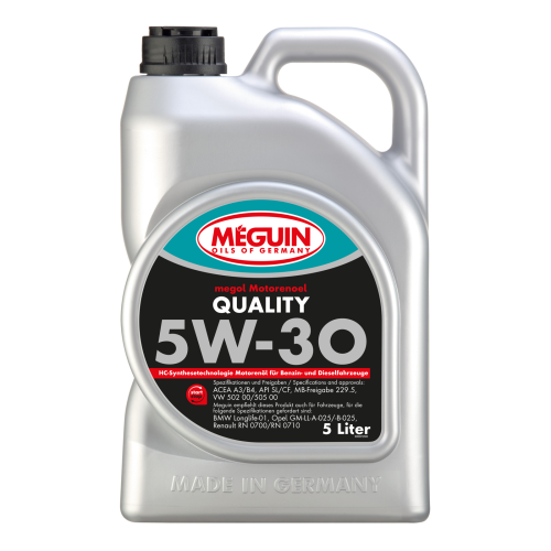 Моторна олива MEGUIN megol Quality 5W-30, 5 л