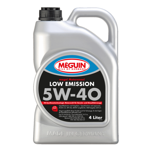 Моторна олива MEGUIN megol Low Emission 5W-40, 4 л